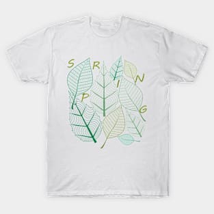 Spring Leaves at Daylight T-Shirt